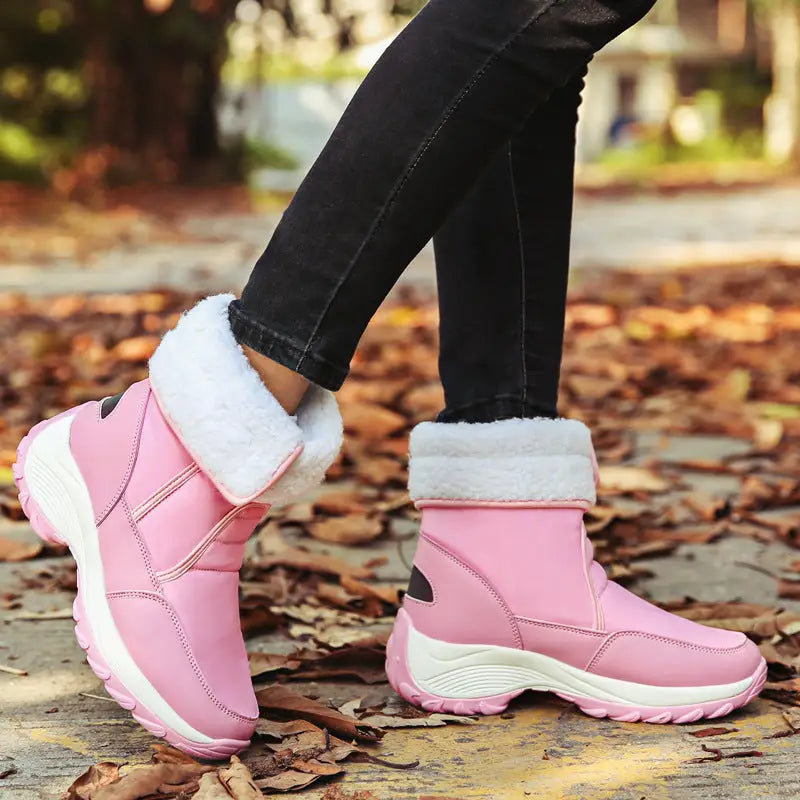 Women's shoes high-top plus velvet warm cotton shoes Beyond Trends Hub