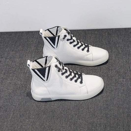 Women's Short Boots Fleece-lined White Shoes Soft Bottom Casual Flat Beyond Trends Hub