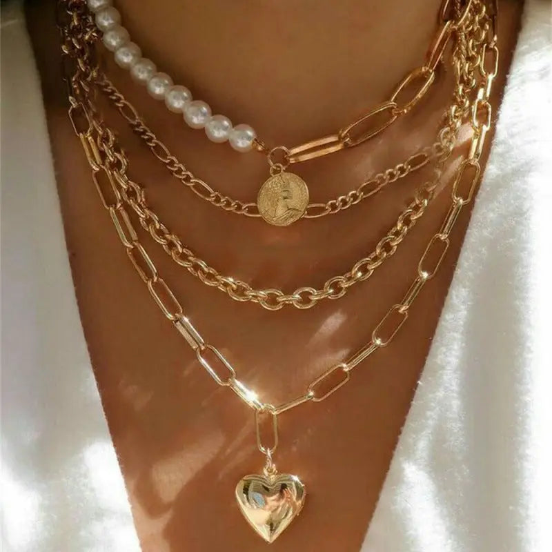 Women’s Simple Fashion Multi-layer Necklace - Nes082010