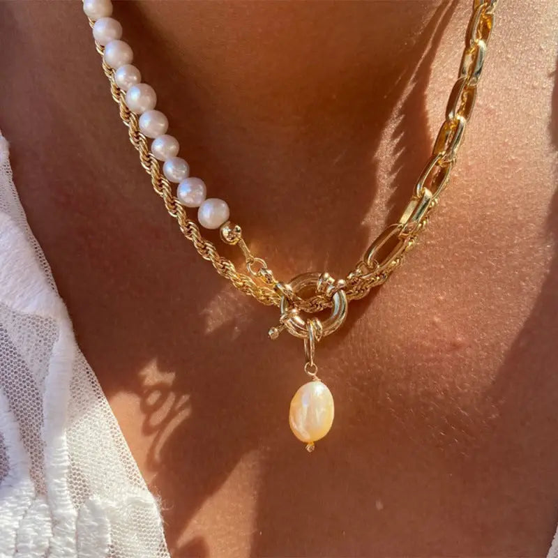 Women’s Simple Fashion Multi-layer Necklace - Nes082013