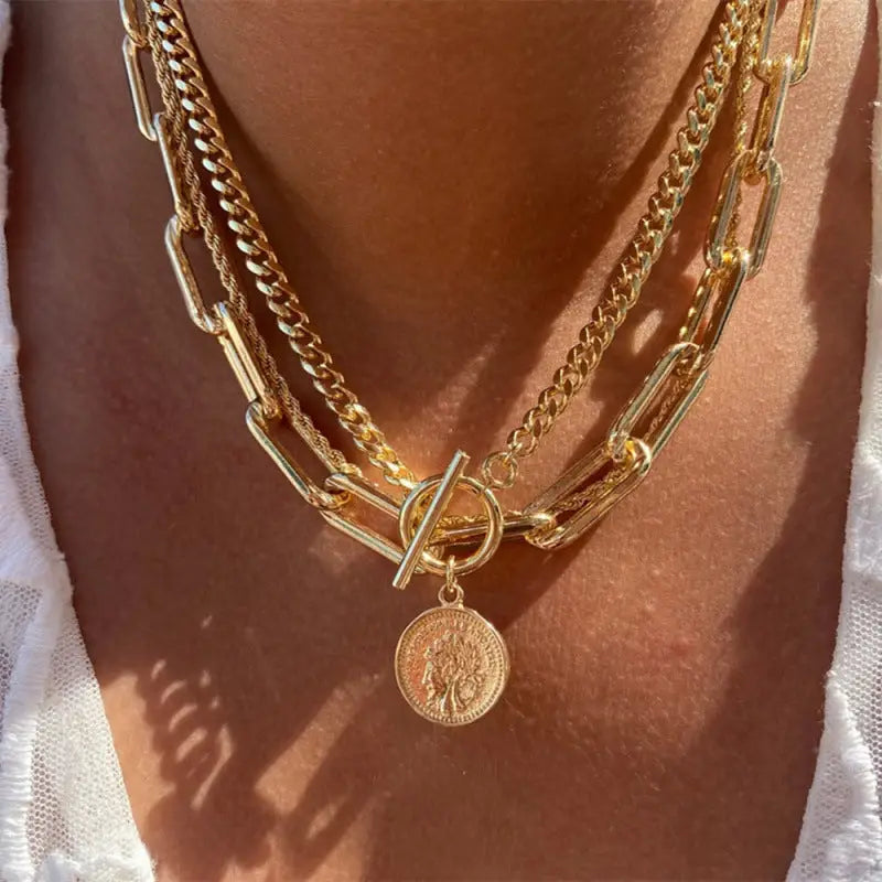 Women’s Simple Fashion Multi-layer Necklace - Nes082014