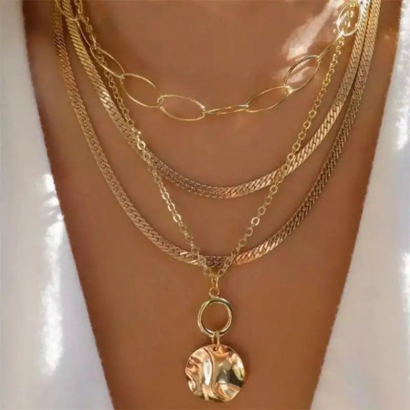 Women’s Simple Fashion Multi-layer Necklace - Nes082017