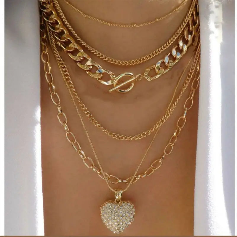 Women’s Simple Fashion Multi-layer Necklace - Nes08204