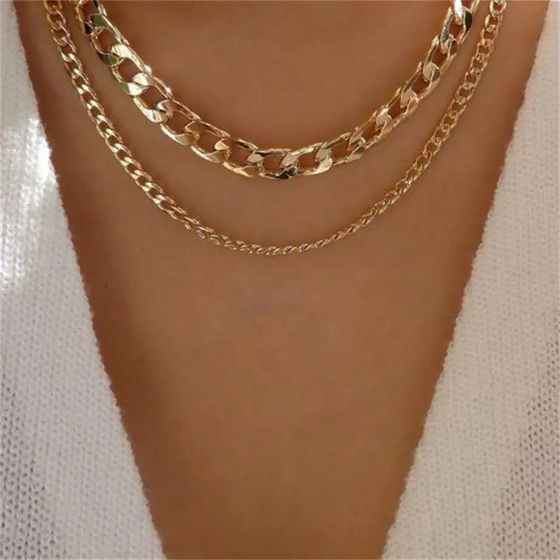 Women’s Simple Fashion Multi-layer Necklace - Nes087113