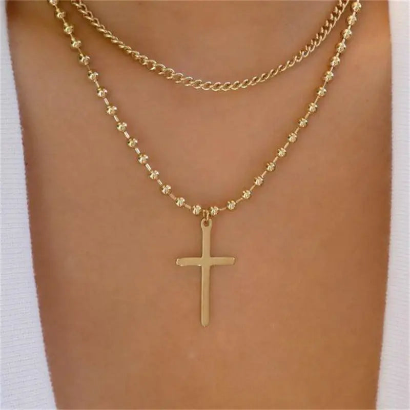 Women’s Simple Fashion Multi-layer Necklace - Nes087115
