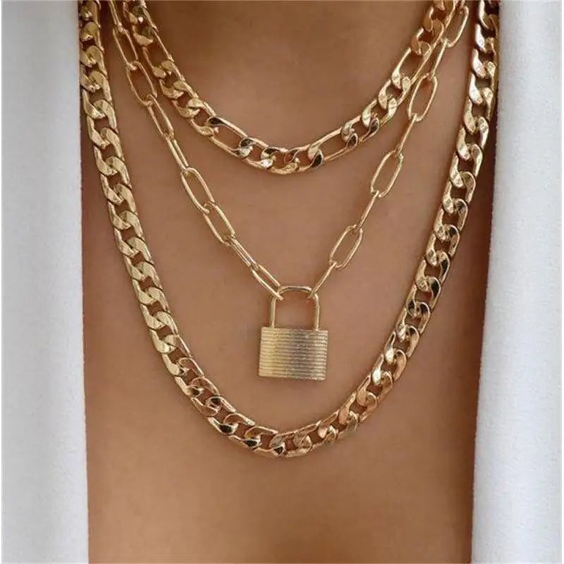 Women’s Simple Fashion Multi-layer Necklace - Nes08716