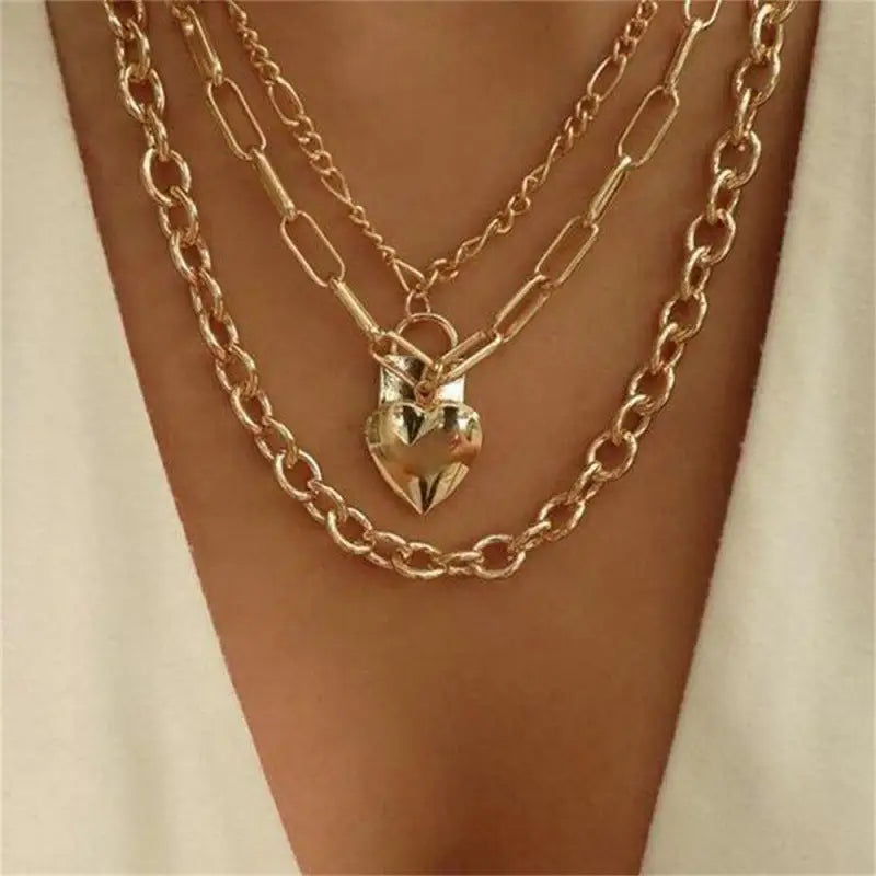 Women’s Simple Fashion Multi-layer Necklace - Nes08717