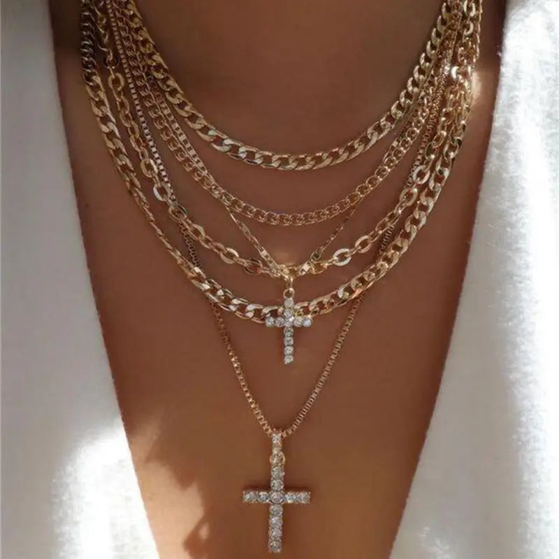 Women’s Simple Fashion Multi-layer Necklace - Nes08718
