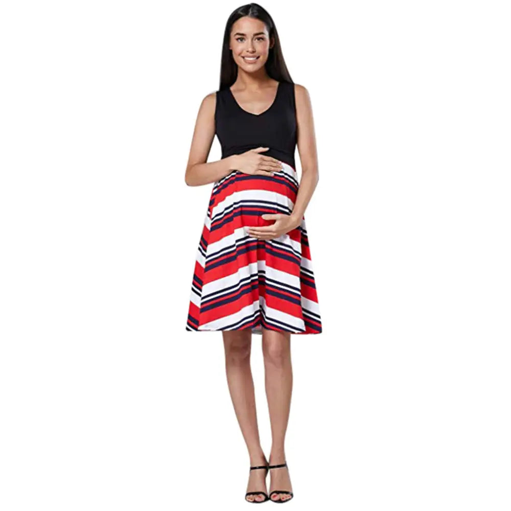 Women’s sleeveless dresses - Red / L