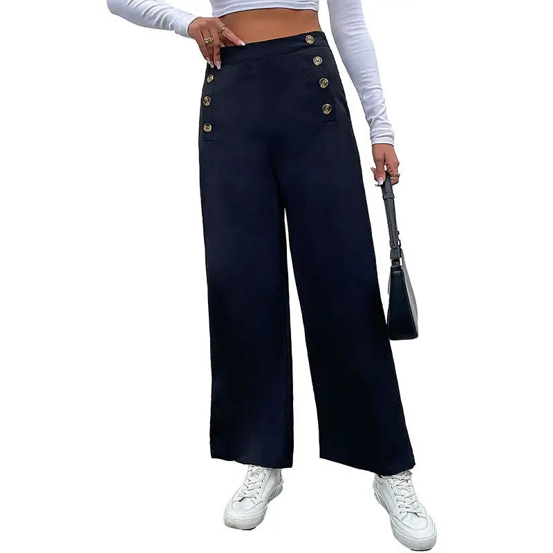 Women's Slim Fit Solid Color Casual Pants Beyond Trends Hub