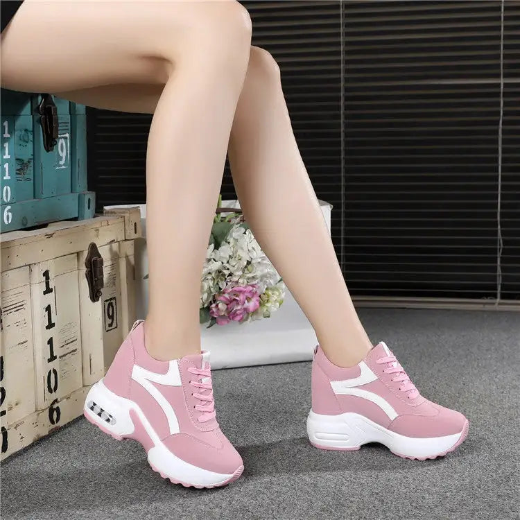 Women's Sports Height Increasing Insole Wedge Platform Shoes Beyond Trends Hub