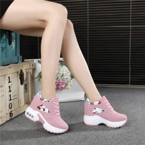 Women's Sports Height Increasing Insole Wedge Platform Shoes Beyond Trends Hub