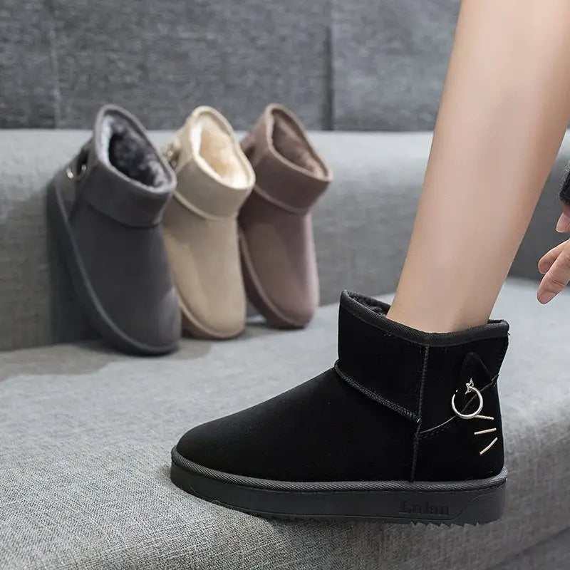 Women's Thick Fashion Wear Winter Cotton Shoes Beyond Trends Hub