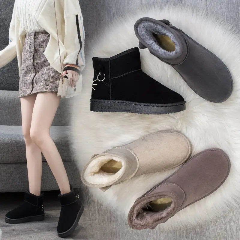 Women's Thick Fashion Wear Winter Cotton Shoes Beyond Trends Hub