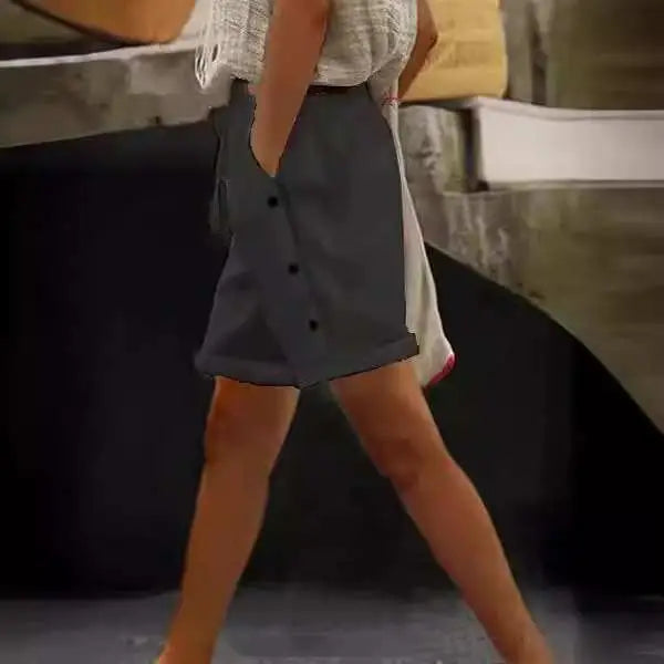 Women's Tied Elastic Waist Shorts Beyond Trends Hub