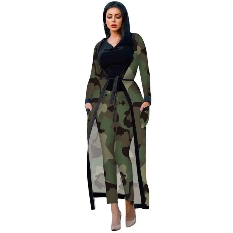 Women's Two-piece Suit, Nightclub Clothes With Pockets, Belts Included - Beyond Trends Hub 