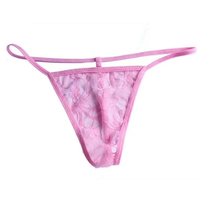 Women's ultra-thin thongs Foreign trade super-elastic large size lace thongs Transparent T-trousers Garter belt sets panties Beyond Trends Hub