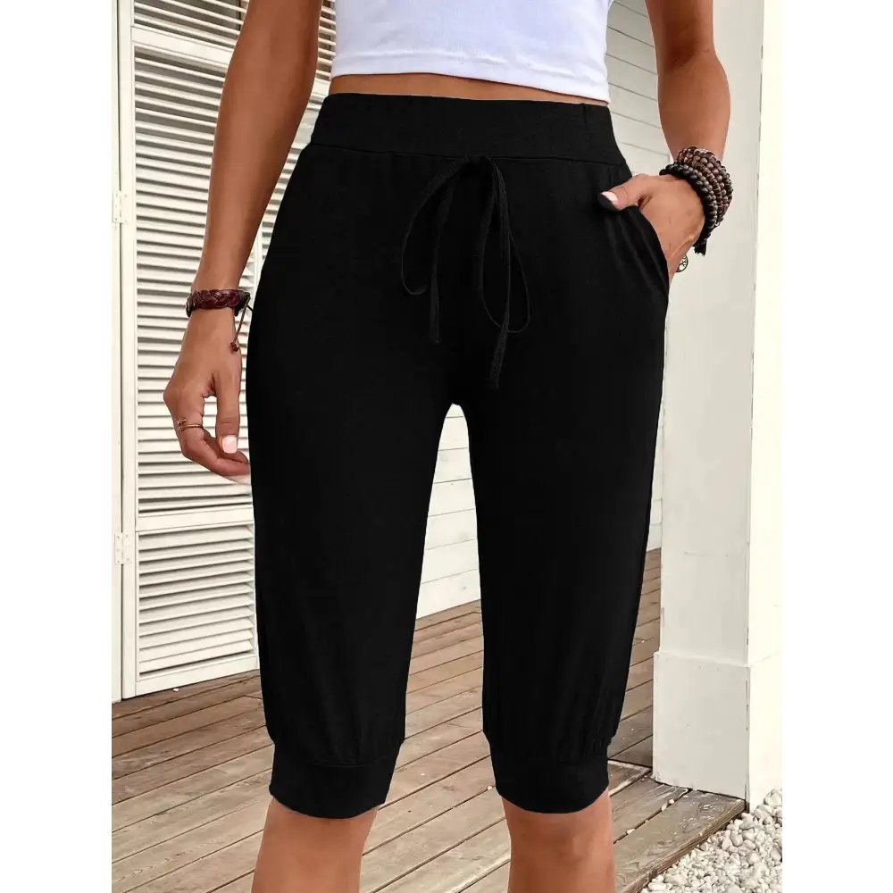 Women's Yoga Straight Sports Pocket Cropped Pants Beyond Trends Hub