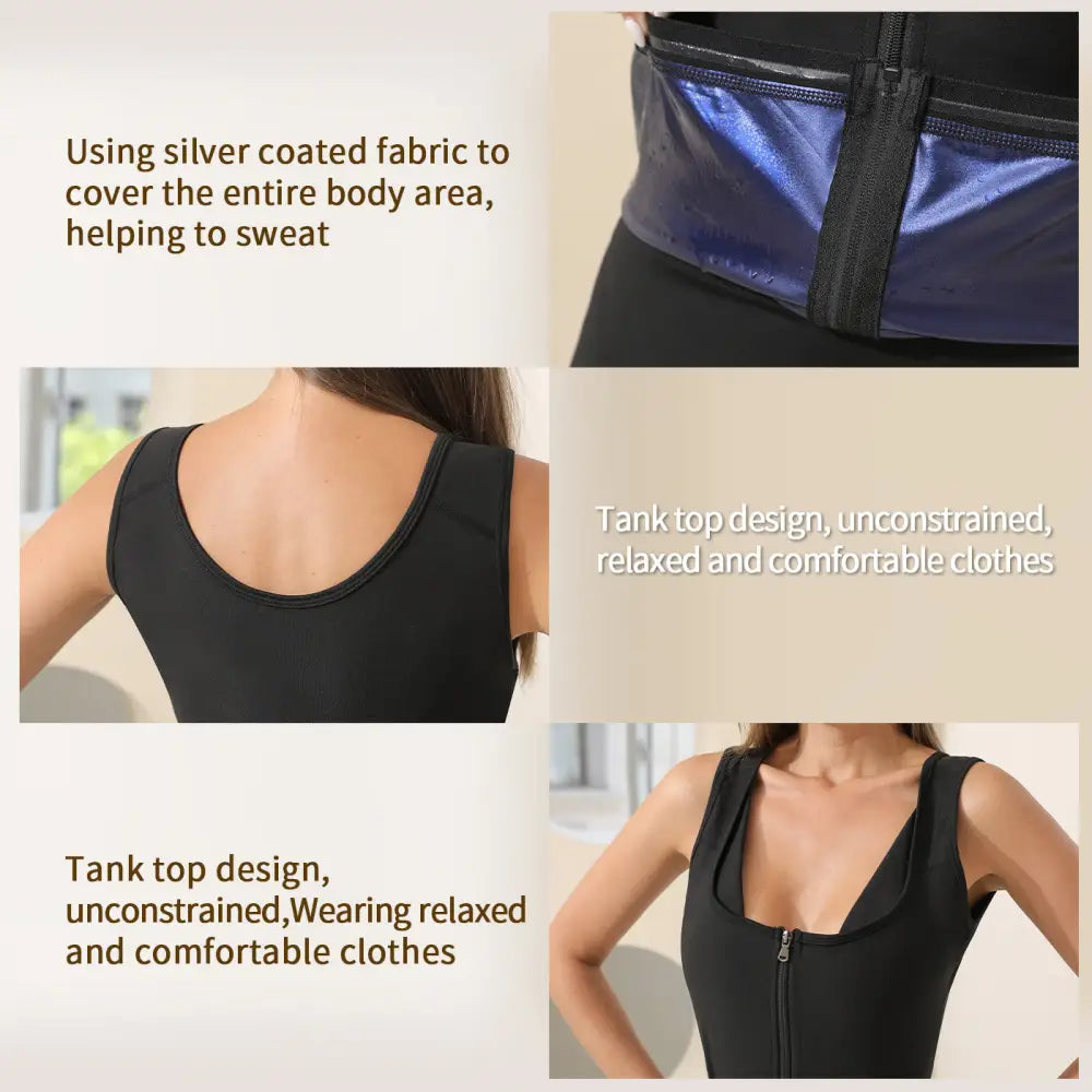 Women's Zip Vest Shapewear Storm Sweatshirt Beyond Trends Hub
