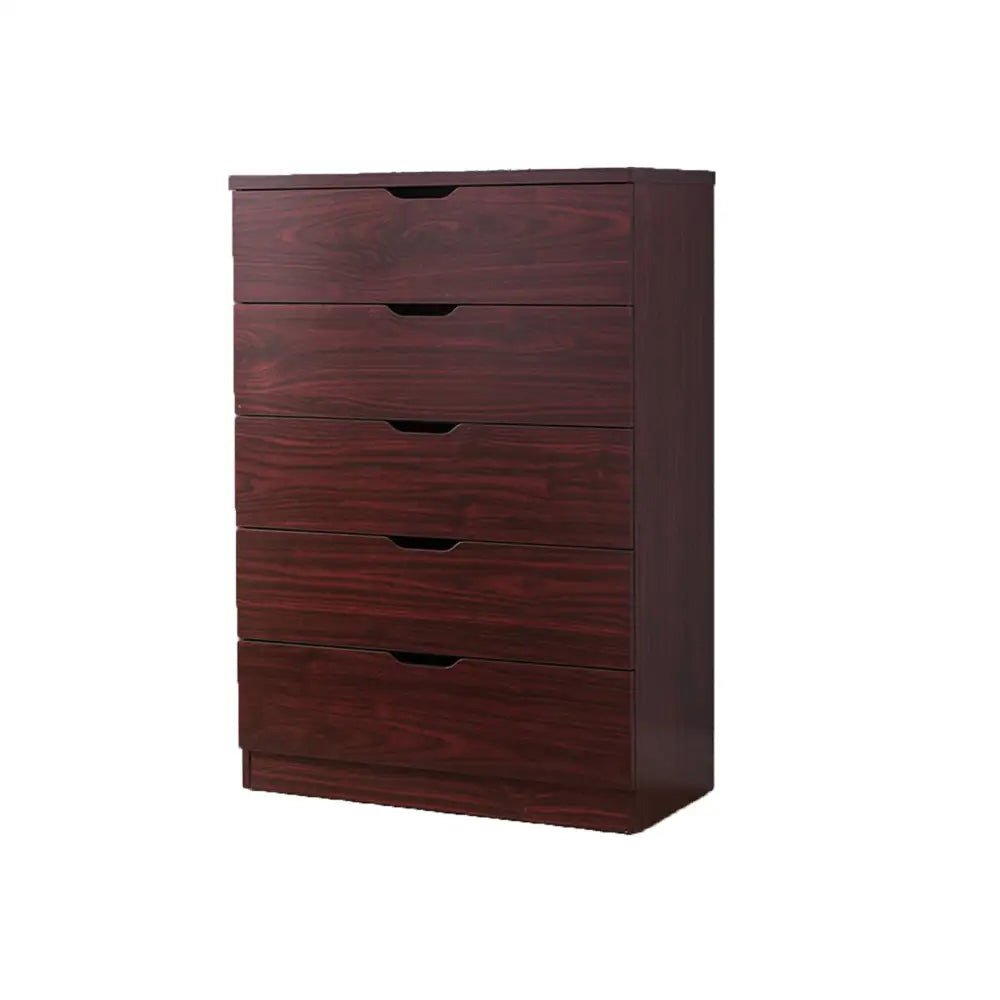 Wooden Bedroom Dresser - Mahogany - 5