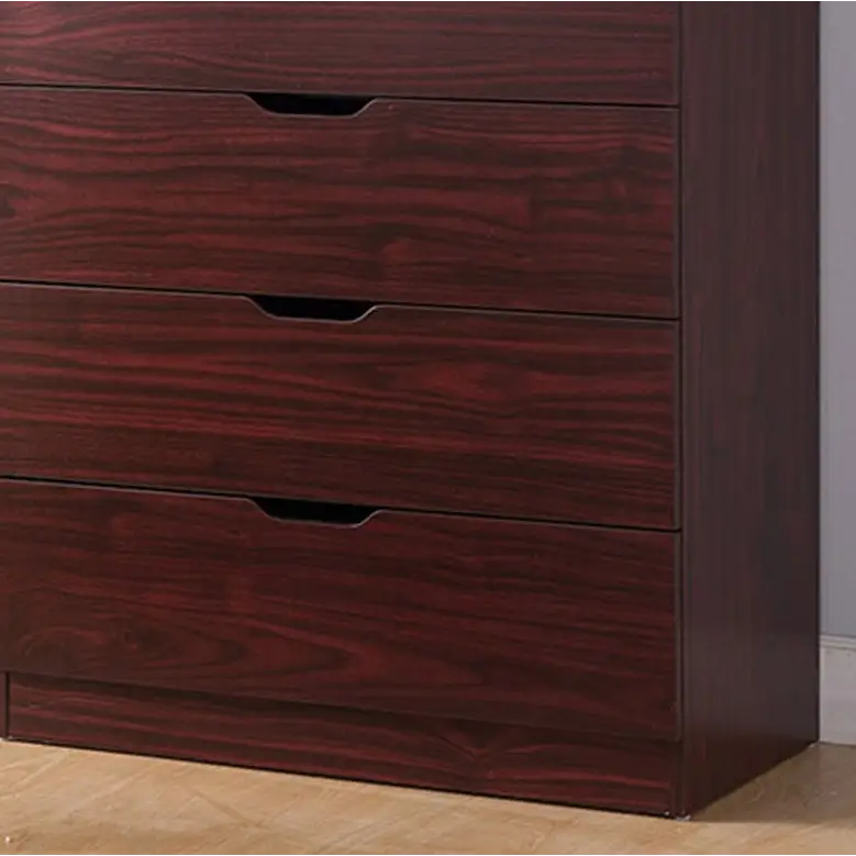 Wooden Bedroom Dresser - Mahogany - 5