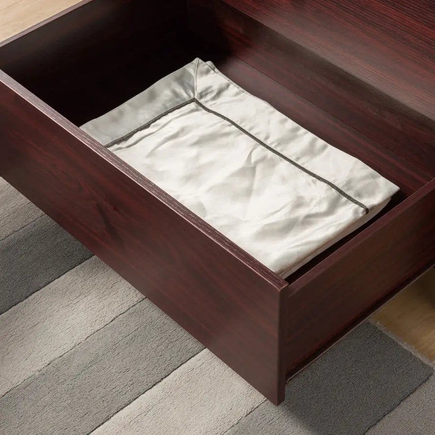 Wooden Bedroom Dresser - Mahogany - 5