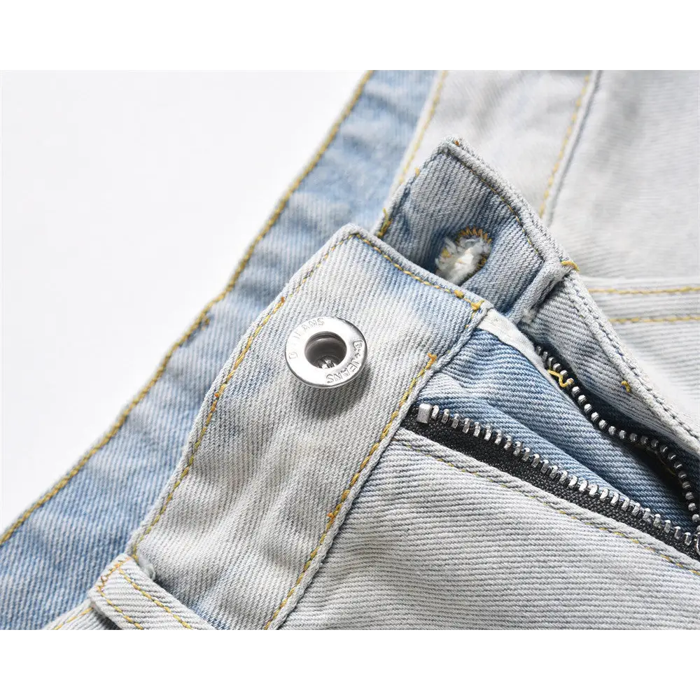 Workwear Denim Straight-leg Trousers Men