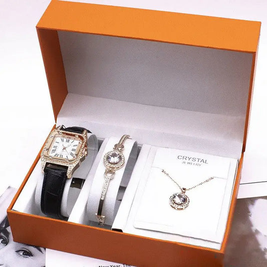 Wrist Watch Set Foreign Trade Watches Women New Necklace Bracelets Wristwatches Women - Beyond Trends Hub 