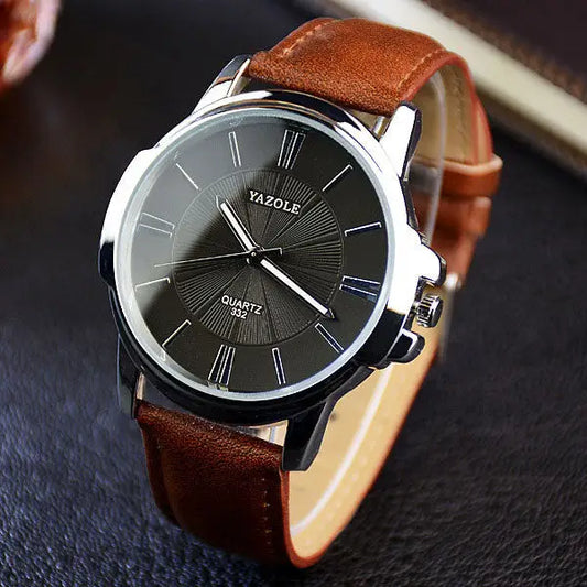 YAZOLE Fashion Quartz Watch Men Watches Top Brand Luxury Male Clock Business Mens Wrist Watch Hodinky Relogio Masculino - Beyond Trends Hub 