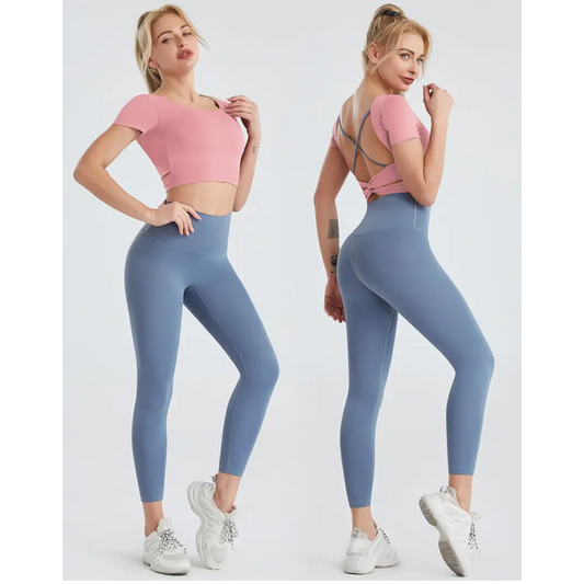 Yoga Clothes Tight Nude Trousers Women Peach Buttocks Quick-drying Sweat - Beyond Trends Hub 