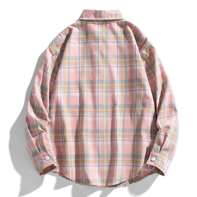 Youth Loose Fashion Large Plaid Shirt Beyond Trends Hub