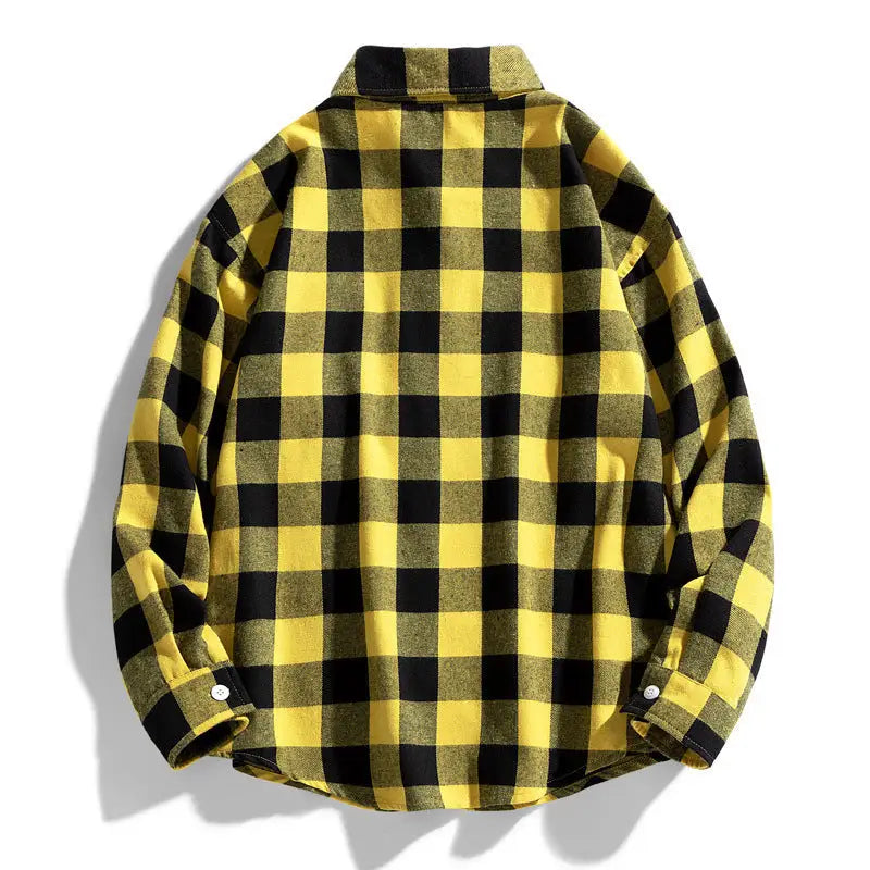Youth Loose Fashion Large Plaid Shirt Beyond Trends Hub
