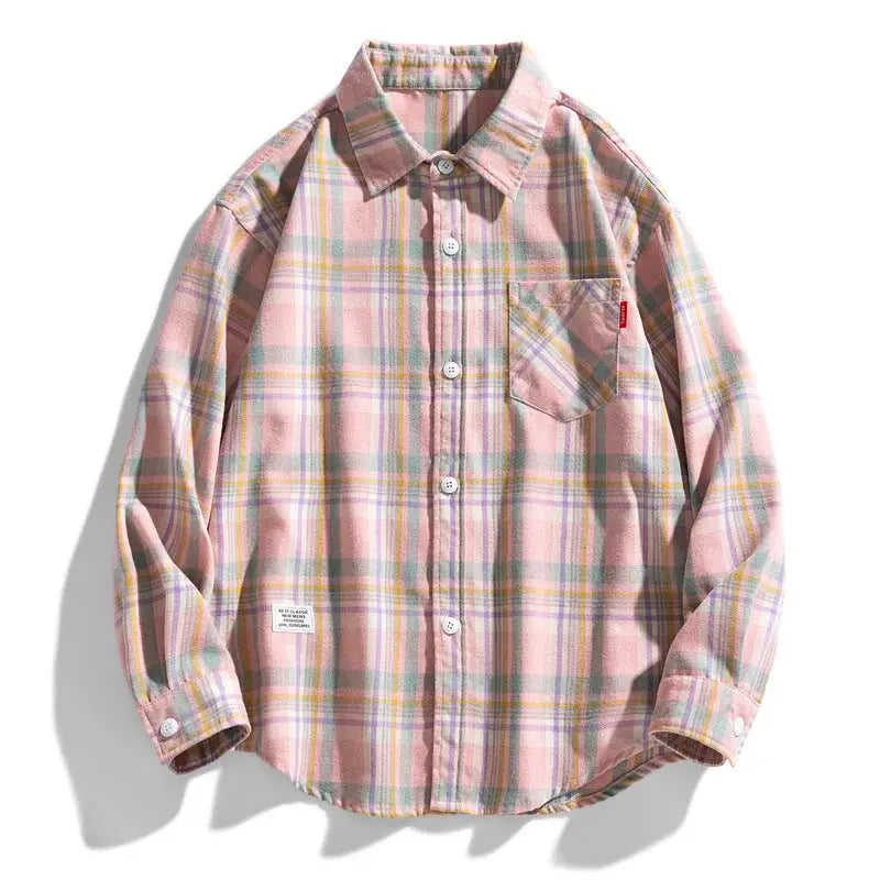 Youth Loose Fashion Large Plaid Shirt Beyond Trends Hub