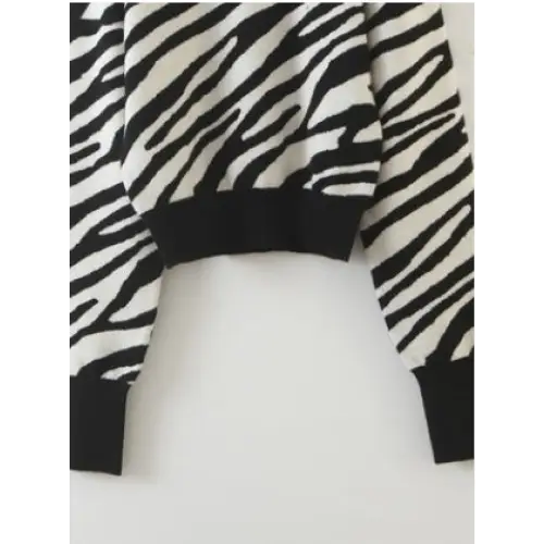 Zebra Sweater Autumn And Winter Wear Long Sleeves Beyond Trends Hub